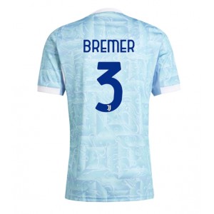 Juventus Gleison Bremer #3 Jalkapallovaatteet Vieraspaita 2025-26 Lyhythihainen